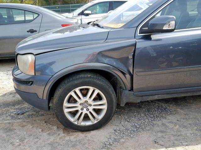 YV4CZ852771359374 - 2007 VOLVO XC90 V8 GRAY photo 9