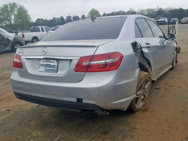 WDDHF7CB9BA287526 - 2011 MERCEDES-BENZ E 550 GRAY photo 4