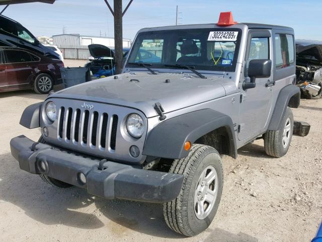 1C4AJWAG3FL694545 - 2015 JEEP WRANGLER S ვერცხლისფერი ფოტო 2