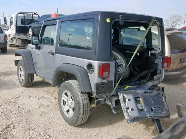1C4AJWAG3FL694545 - 2015 JEEP WRANGLER S ვერცხლისფერი ფოტო 3