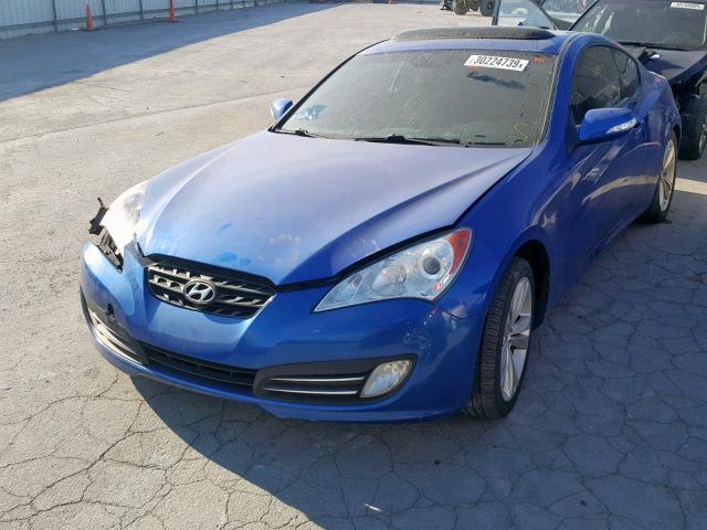 KMHHU6KH7BU058787 - 2011 HYUNDAI GENESIS CO BLUE photo 2