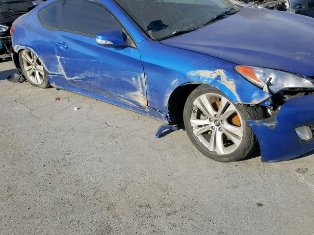 KMHHU6KH7BU058787 - 2011 HYUNDAI GENESIS CO BLUE photo 9