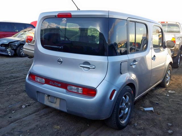 JN8AZ28R49T125284 - 2009 NISSAN CUBE BASE SILVER photo 4