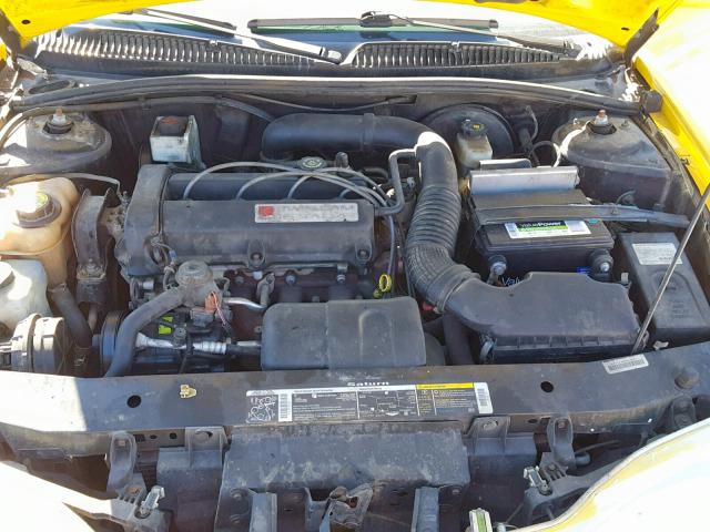 1G8ZY12721Z333579 - 2001 SATURN SC2 YELLOW photo 7