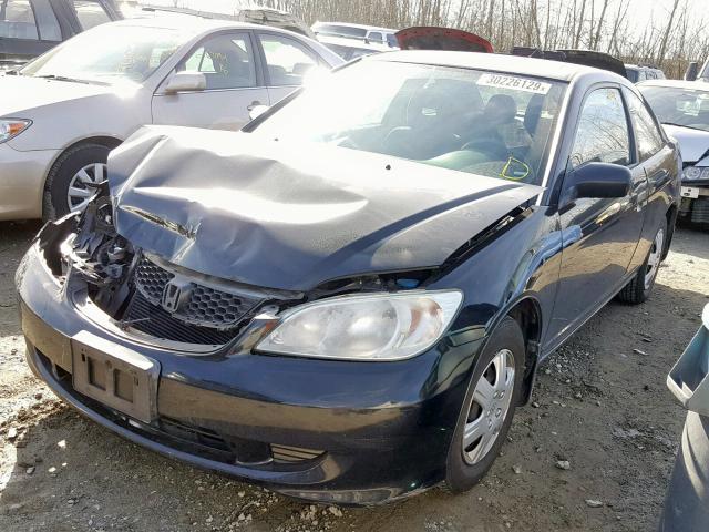 1HGEM22104L023103 - 2004 HONDA CIVIC DX V BLACK photo 2