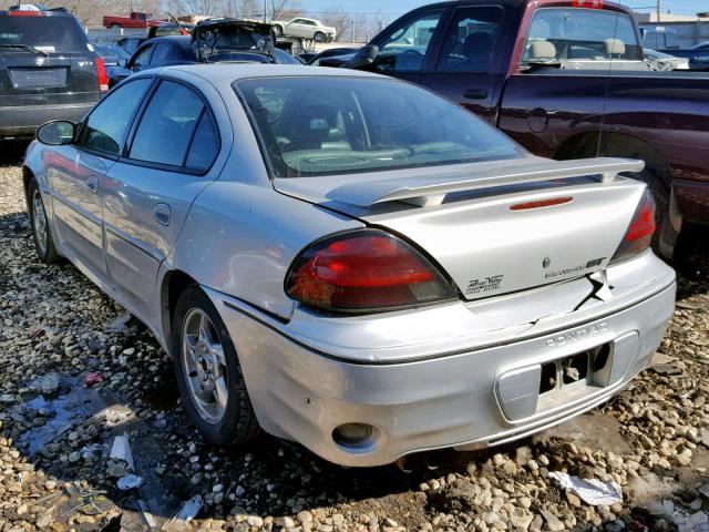 1G2NW52E43C295525 - 2003 PONTIAC GRAND AM G SILVER photo 3