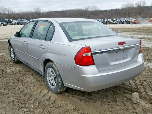 1G1ZS51F06F237989 - 2006 CHEVROLET MALIBU LS ვერცხლისფერი ფოტო 3