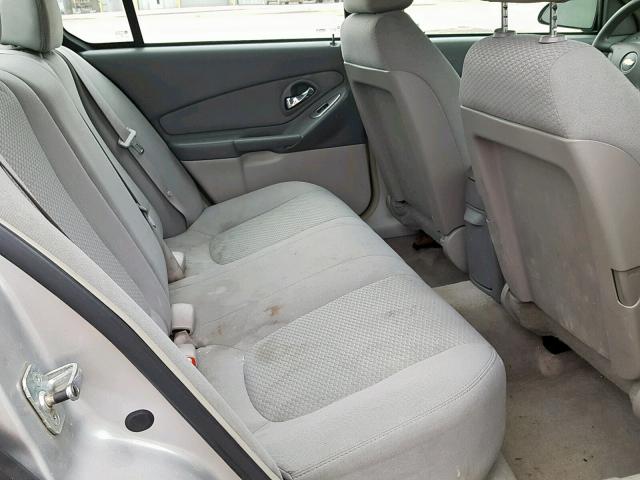 1G1ZS51F06F237989 - 2006 CHEVROLET MALIBU LS ვერცხლისფერი ფოტო 6