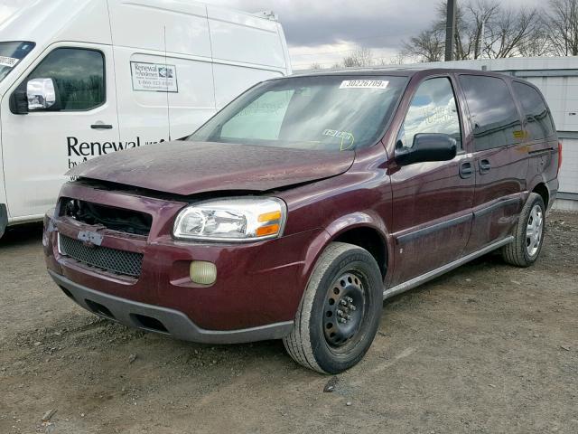 1GNDV23L46D204474 - 2006 CHEVROLET UPLANDER L MAROON photo 2