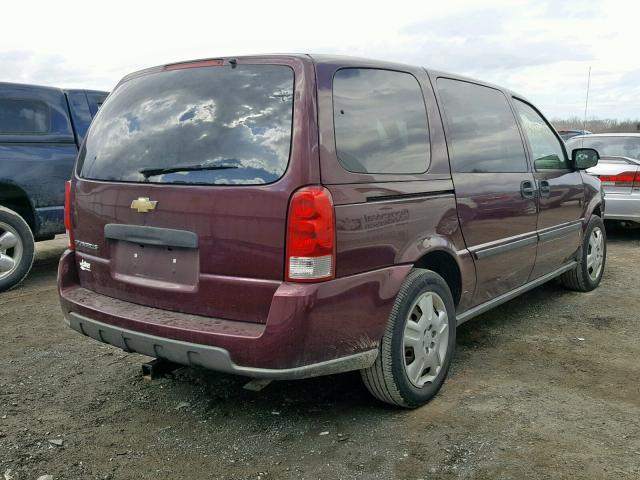 1GNDV23L46D204474 - 2006 CHEVROLET UPLANDER L MAROON photo 4