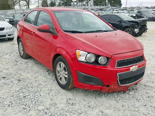 1G1JC5SH8C4117357 - 2012 CHEVROLET SONIC LT RED photo 1