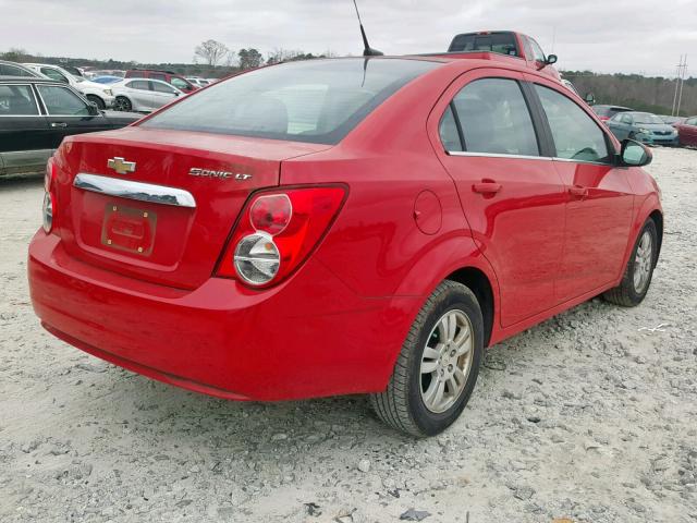 1G1JC5SH8C4117357 - 2012 CHEVROLET SONIC LT RED photo 4