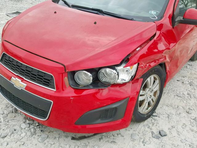 1G1JC5SH8C4117357 - 2012 CHEVROLET SONIC LT RED photo 9