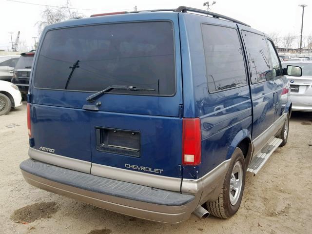 1GNDM19W91B109086 - 2001 CHEVROLET ASTRO BLUE photo 4