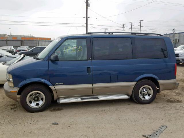 1GNDM19W91B109086 - 2001 CHEVROLET ASTRO BLUE photo 9