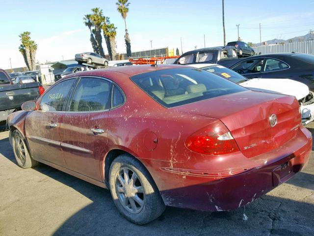 2G4WD582X61172644 - 2006 BUICK LACROSSE C BURGUNDY photo 3