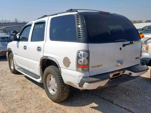 1GKEK63U04J327410 - 2004 GMC YUKON DENA WHITE photo 3