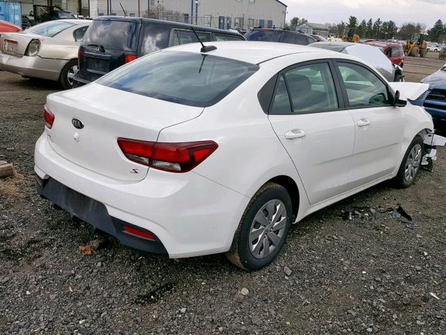 3KPA24AB1JE051053 - 2018 KIA RIO LX WHITE photo 4