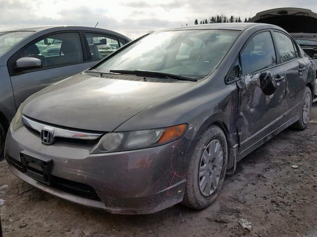 2HGFA163X7H026966 - 2007 HONDA CIVIC DX GRAY photo 2