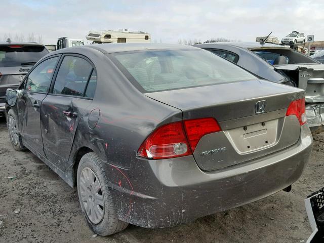 2HGFA163X7H026966 - 2007 HONDA CIVIC DX GRAY photo 3