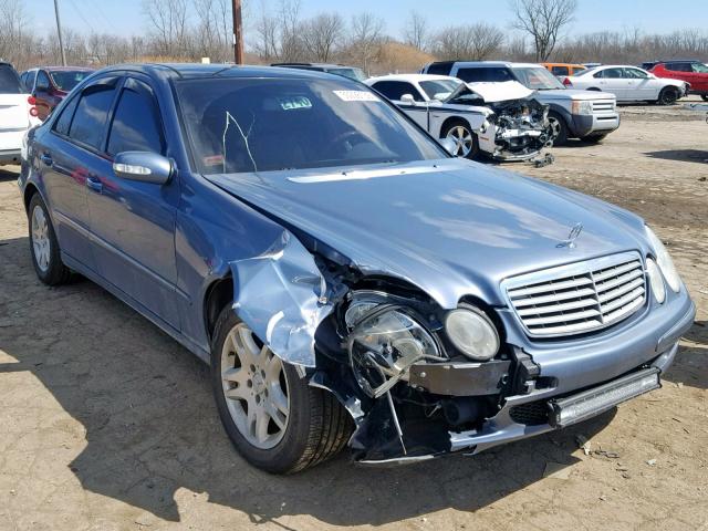 WDBUF65J74A476359 - 2004 MERCEDES-BENZ E 320 BLUE photo 1