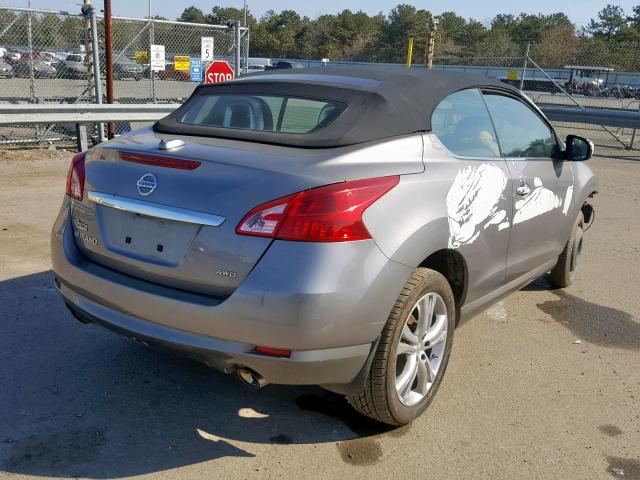 JN8AZ1FY1BW001806 - 2011 NISSAN MURANO CRO GRAY photo 4