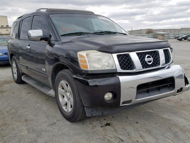 5N1AA08A46N737482 - 2006 NISSAN ARMADA SE BLACK photo 1