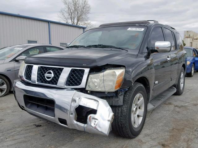 5N1AA08A46N737482 - 2006 NISSAN ARMADA SE BLACK photo 2