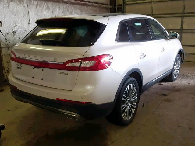 2LMPJ8LR8HBL17815 - 2017 LINCOLN MKX RESERV WHITE photo 4