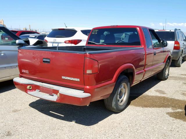 1GTCS19X5X8521725 - 1999 GMC SONOMA RED photo 4