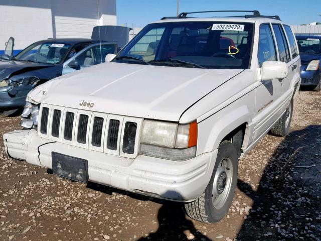 1J4FX78S3WC327384 - 1998 JEEP GRAND CHER WHITE photo 2