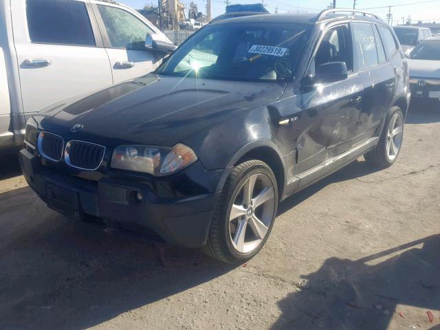 WBXPA73454WC40754 - 2004 BMW X3 2.5I BLACK photo 2