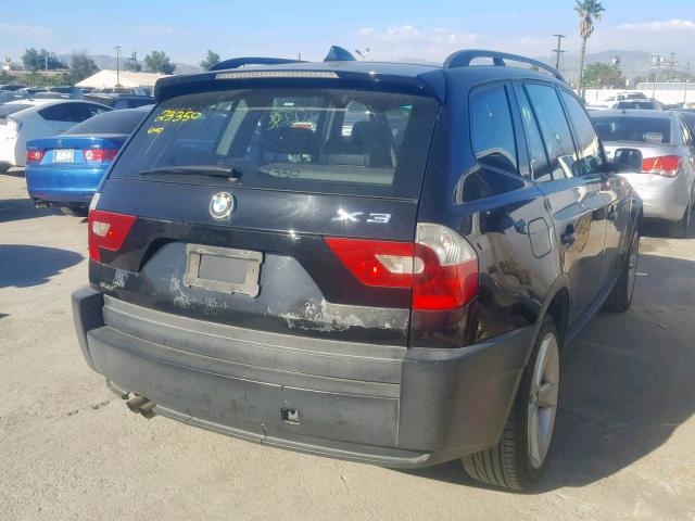 WBXPA73454WC40754 - 2004 BMW X3 2.5I BLACK photo 4