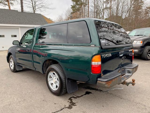 5TENL42NX2Z143201 - 2002 TOYOTA TACOMA GREEN photo 4