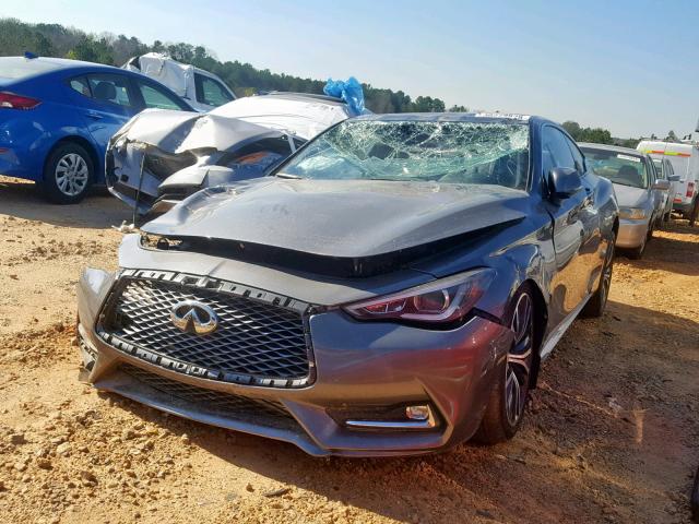 JN1EV7EK0JM342264 - 2018 INFINITI Q60 LUXE 3 GRAY photo 2