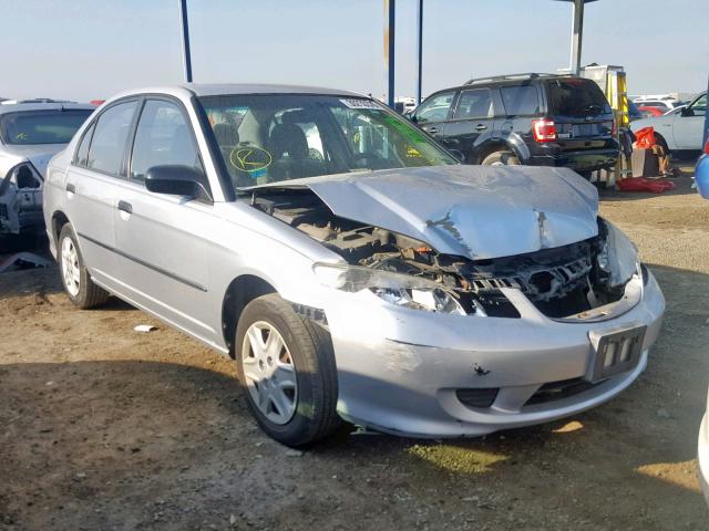 2HGES16364H602394 - 2004 HONDA CIVIC DX V SILVER photo 1