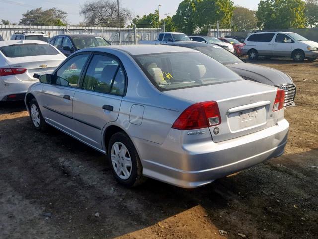 2HGES16364H602394 - 2004 HONDA CIVIC DX V SILVER photo 3