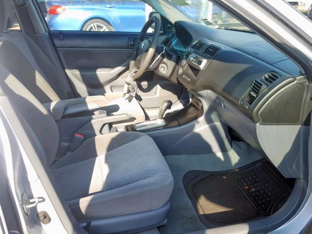 2HGES16364H602394 - 2004 HONDA CIVIC DX V SILVER photo 5