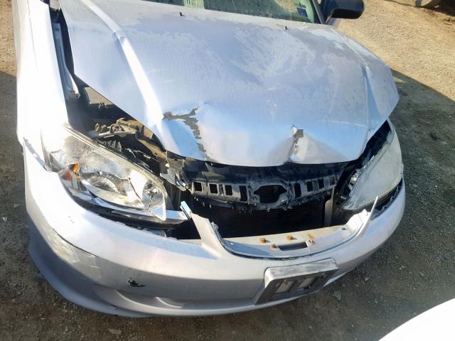 2HGES16364H602394 - 2004 HONDA CIVIC DX V SILVER photo 7