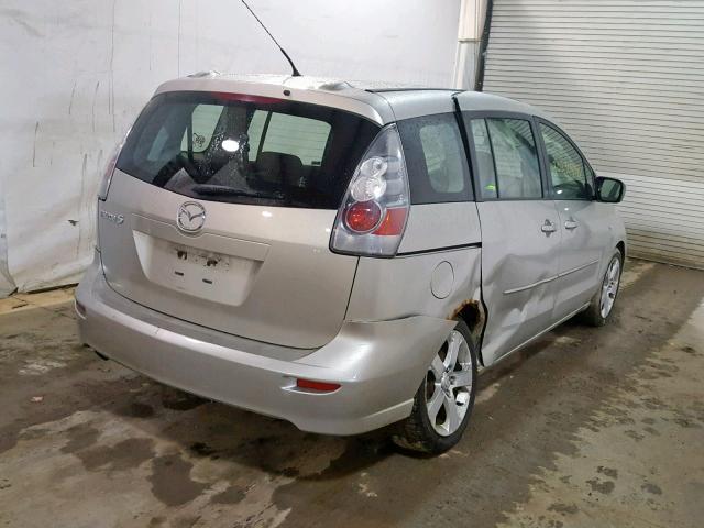 JM1CR29L770137135 - 2007 MAZDA 5 GRAY photo 4