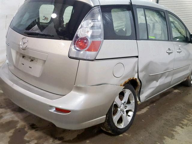 JM1CR29L770137135 - 2007 MAZDA 5 GRAY photo 9