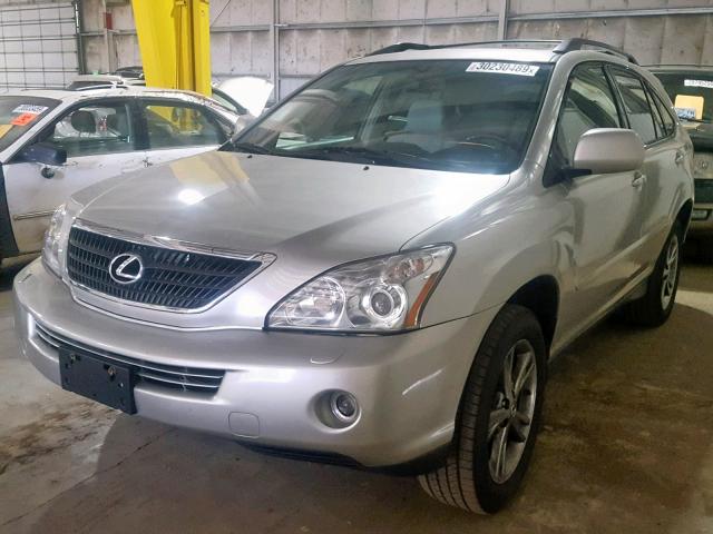 JTJHW31UX72030400 - 2007 LEXUS RX 400H SILVER photo 2