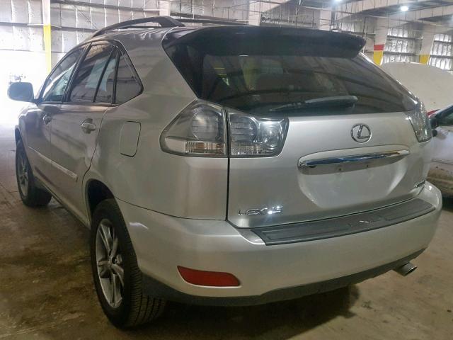 JTJHW31UX72030400 - 2007 LEXUS RX 400H SILVER photo 3