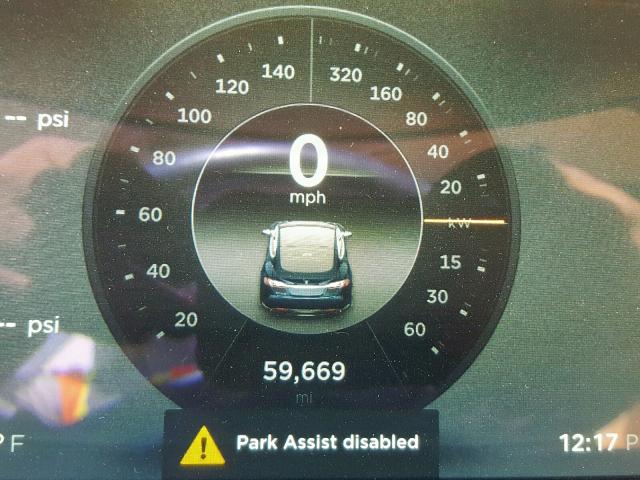 5YJSA1H15EFP36109 - 2014 TESLA MODEL S ლურჯი ფოტო 8