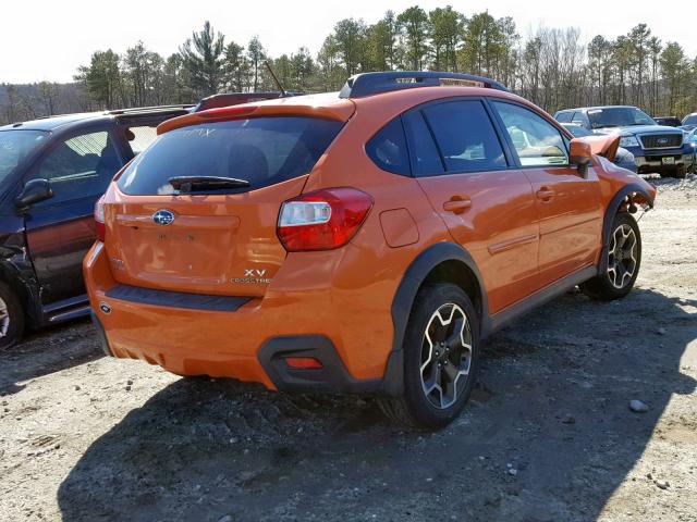 JF2GPAGC4E8240159 - 2014 SUBARU XV CROSSTR ORANGE photo 4