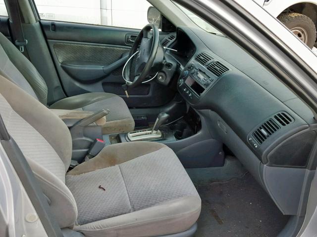 2HGES16434H638701 - 2004 HONDA CIVIC DX SILVER photo 5