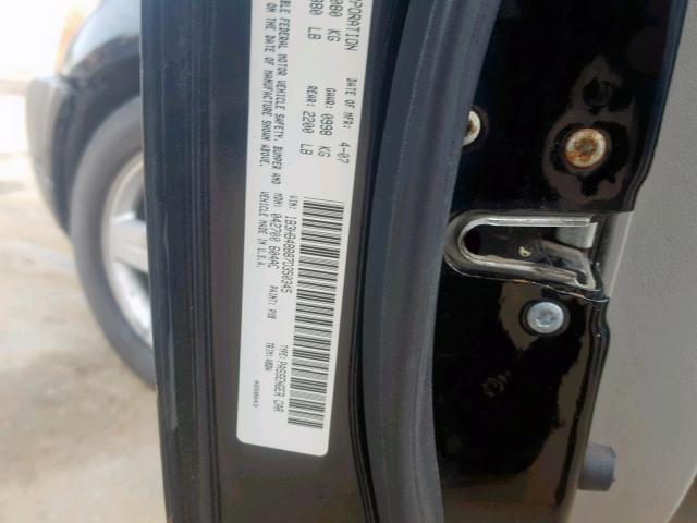 1B3HB48B87D350345 - 2007 DODGE CALIBER SX BLACK photo 10