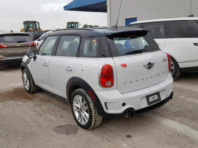 WMWZC3C59DWP24972 - 2013 MINI COOPER S C WHITE photo 3