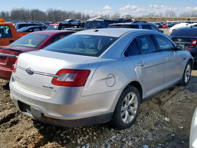 1FAHP2HW0BG107830 - 2011 FORD TAURUS SEL SILVER photo 4