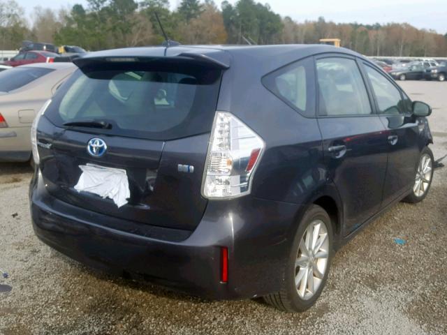 JTDZN3EU0C3054682 - 2012 TOYOTA PRIUS V SILVER photo 4